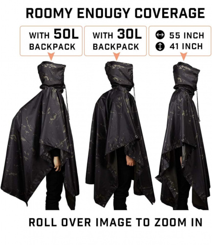 Пончо Black Multicam