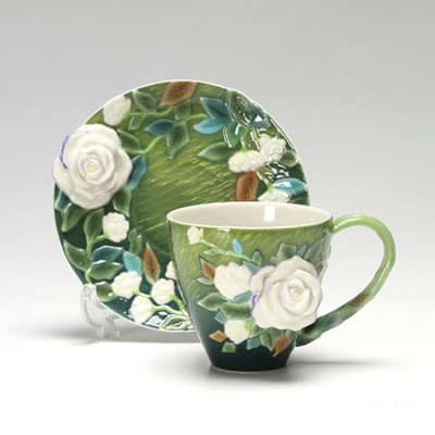 Чайная пара Franz, Белые Розы Ван Гога