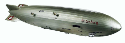 Модель малого дережабля Authentic Models AP170 Zeppelin 1937 