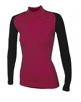 Термокофта женская Aclima Warm Wool Crew neck  (S-U110WI2W/141101004-03, XS, Фуксия/черный)