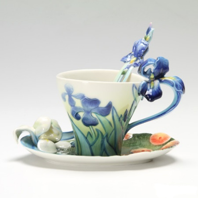 Чайная пара: чашка и блюдце Ирис Franz Van Gogh Iris 