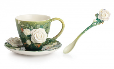 Чайная пара Franz, Белые Розы Ван Гога