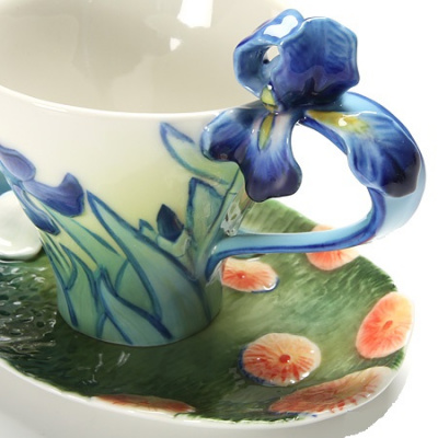 Чайная пара: чашка и блюдце Ирис Franz Van Gogh Iris 